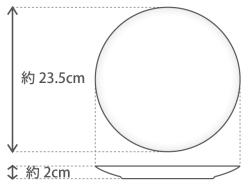 23cmプレート＆19cmスープ皿ペアセット（ブルーローズ）＜大倉陶園＞