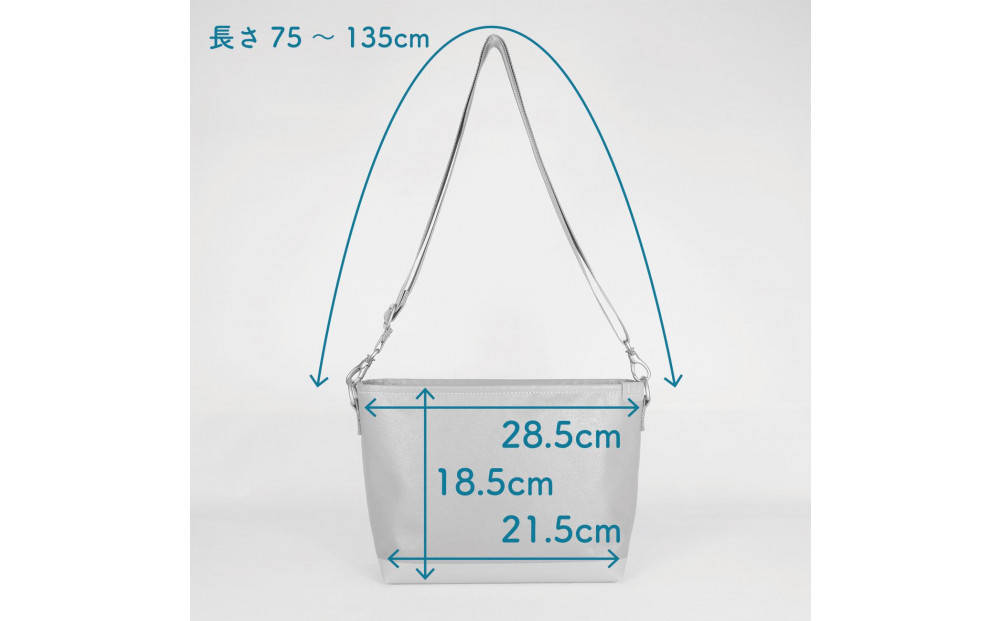 TENT BAG HEIDI.03　防水ショルダーバッグ【グレー】