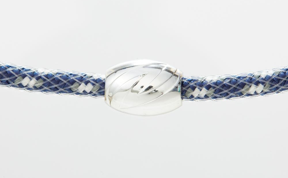 【Lサイズ】ザオラル・リカバリーネックレス　NV/SI | 横浜市 Lサイズ 健康アクセサリー 血行促進 回復力向上 パフォーマンスアップ