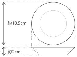 10cmミニディッシュペアセット（うまくゆく）〈大倉陶園〉