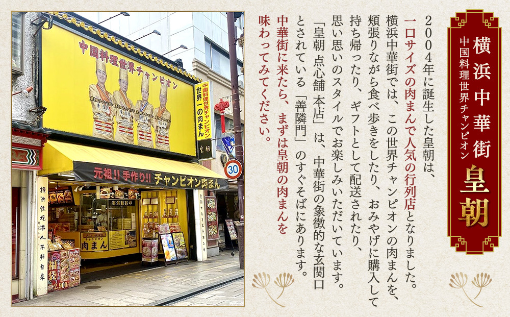 中華点心詰合せD（6種 計35個）〈横浜中華街中国料理世界チャンピオン皇朝〉