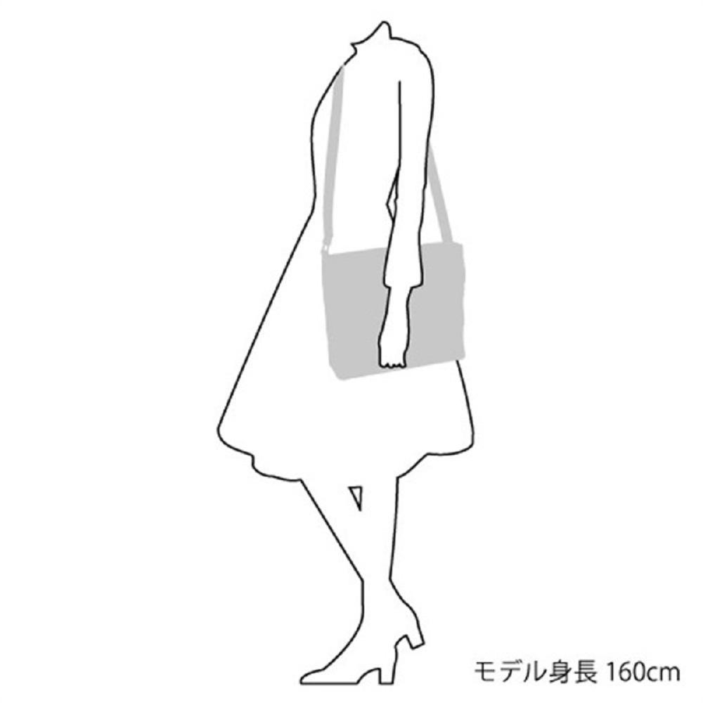 ショルダーバッグ　(R-0702) ブラック/カフェオレ〈キタムラ〉