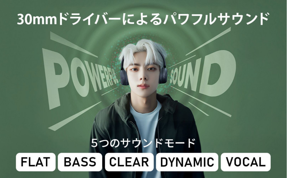 【ホワイト】Victor ワイヤレスヘッドホン HA-S60W