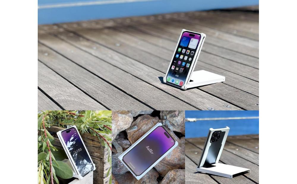 Trick Cover for iPhone15Pro アルミ【白黒】