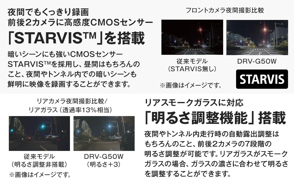 2カメラ ドライブレコーダー KENWOOD DRV-G50W｜GPS対応 デュアルカメラ 常時録画 車載カメラ 安全運転｜人気 おすすめ 送料無料｜神奈川県 横浜市