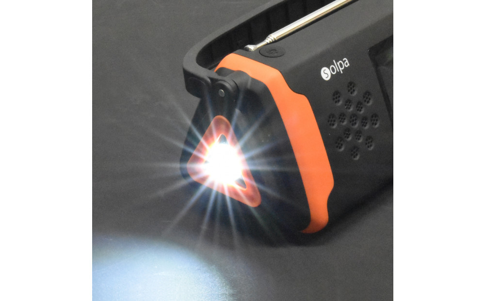 〈Solpa〉 手回しソーラー蓄電ラジオ