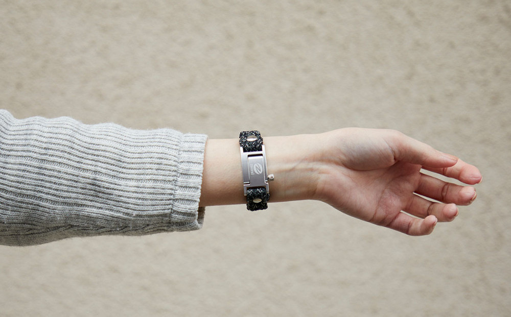 【Size17cm】ザオラル・リカバリーαバンド BK/SI｜横浜市 高機能 ブレスレット アクセサリー