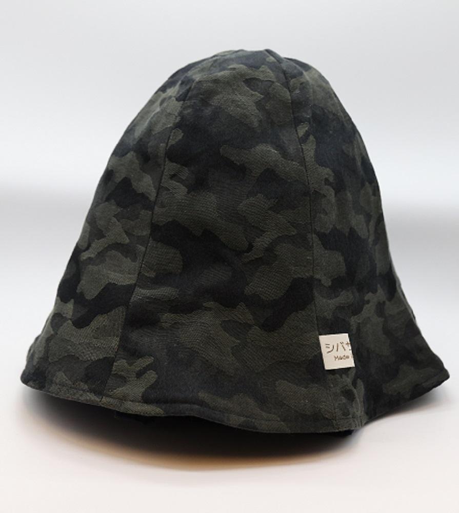 洗えるサウナハット　メイサイ カーキ〈シバサウナ〉