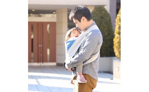 パパ専用抱っこひも 富士金梅 ライトグレー〈パパコソ〉（Mサイズ）