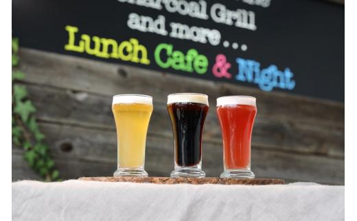 ギャザーイーティングハウス お食事券　横浜産限定クラフトビールの飲み比べセット