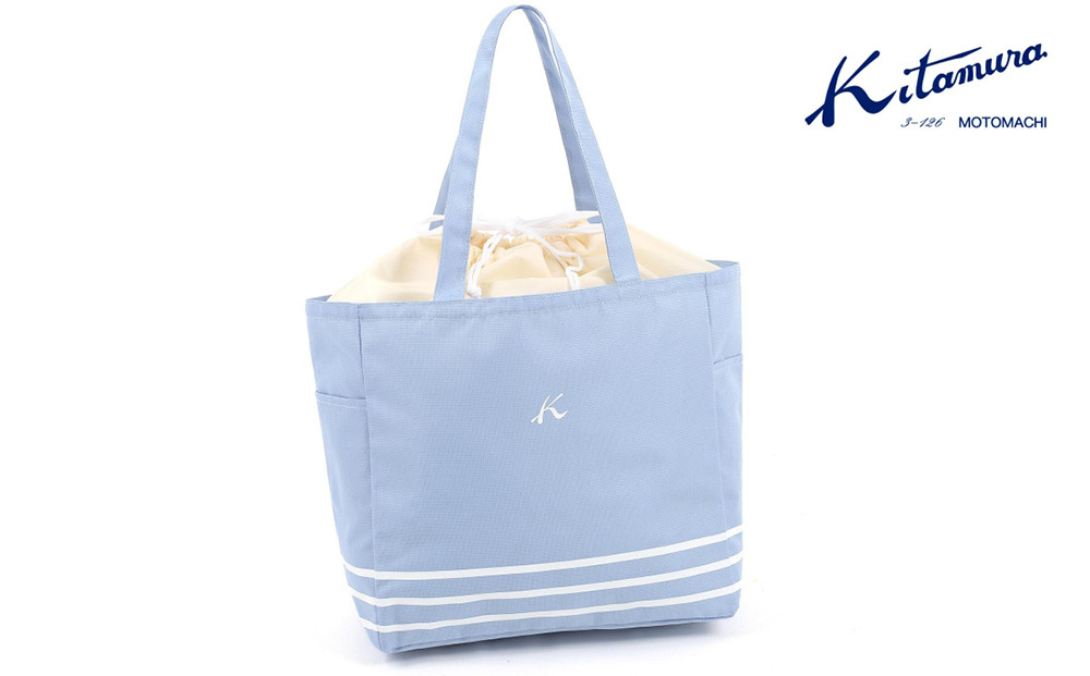 横浜市資源循環局×キタムラ オリジナルマイバッグ(BN0011)アイスブルー〈キタムラ〉