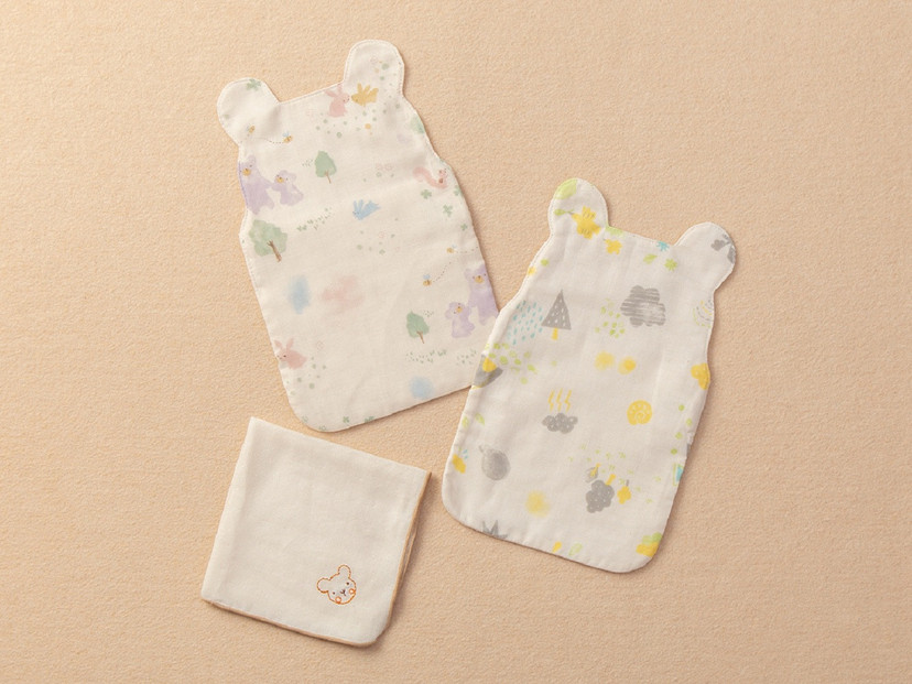 汗取りパット2枚＆ガーゼハンカチセットTAK090