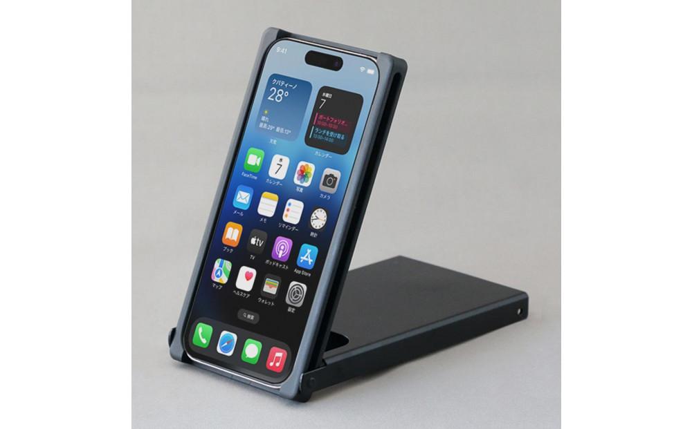 Trick Cover for iPhone15Pro アルミ【黒色】