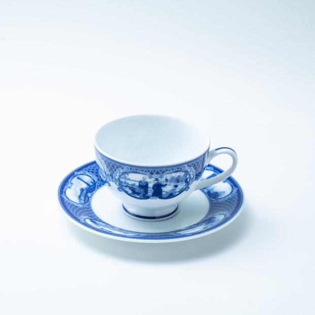 タカラダオリジナル・横浜Before&Nowティー・コーヒー兼用カップ＆ソーサー