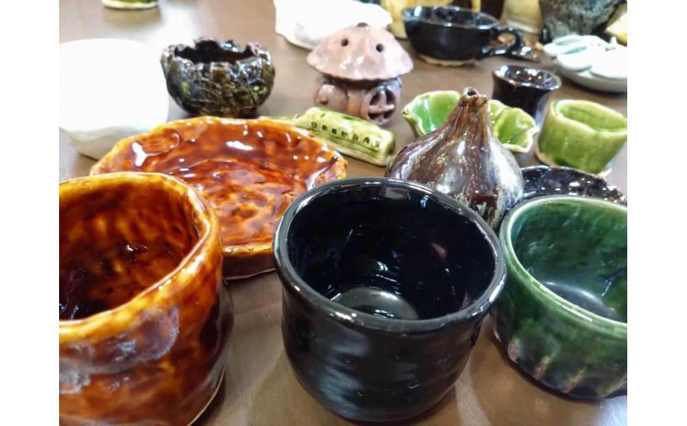 陶芸体験(電動ろくろ）ペアチケット　かき氷・パンケーキも楽しめるアトリエカフェで体験！