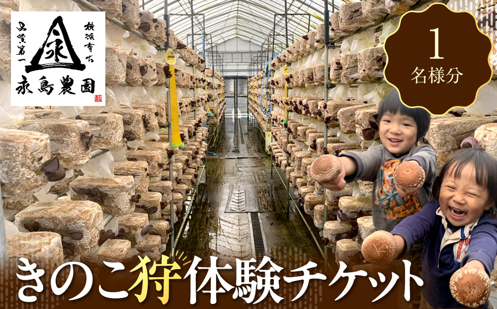 永島農園  きのこ狩り体験チケット １人分