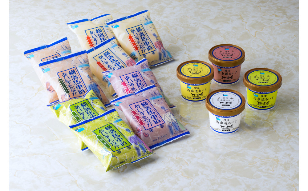 横濱馬車道あいすセット （カップ&もなか）