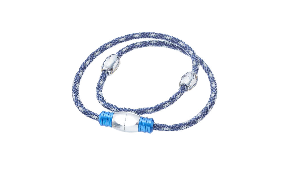 【Lサイズ】ザオラル・リカバリーネックレス　NV/SI | 横浜市 Lサイズ 健康アクセサリー 血行促進 回復力向上 パフォーマンスアップ