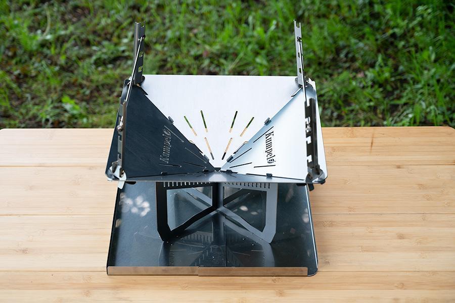 板金加工会社が製作する焚き火台「Kumpel ファイヤースタンド type-L」