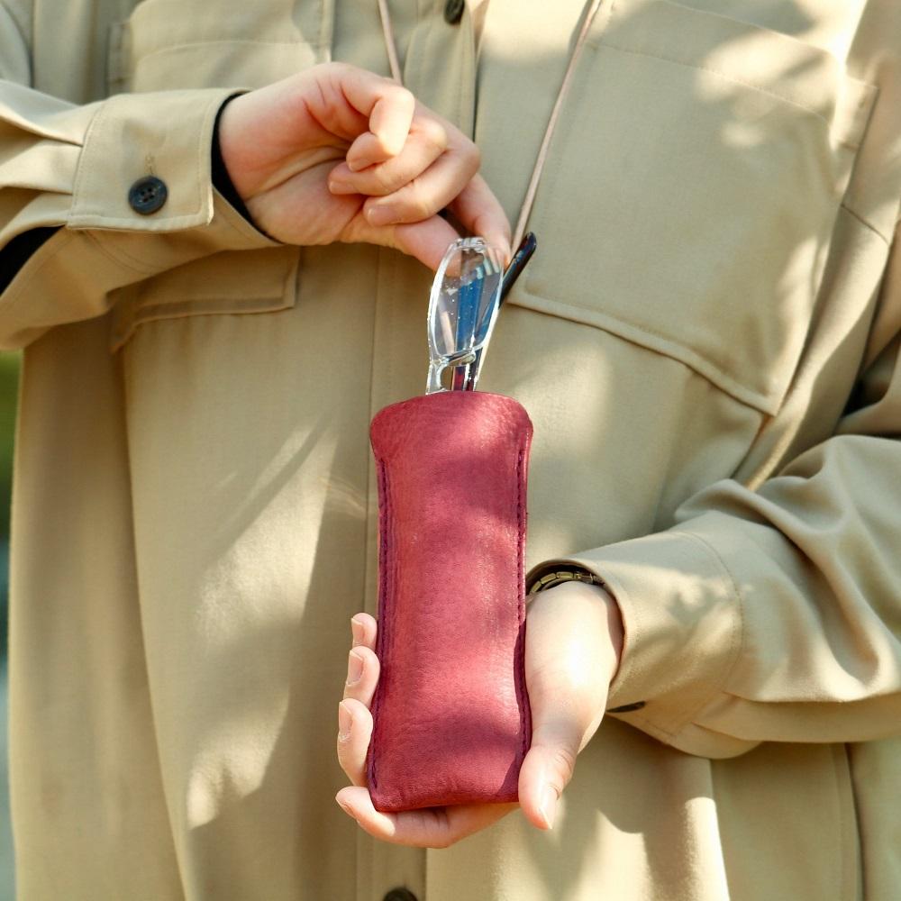 SKLO 首かけメガネケース(S)【Gray】