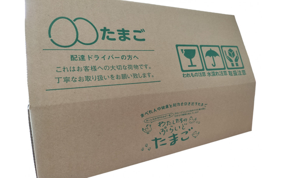 【定期便：12か月】単なる平飼いではない『わたしたちのぷらいどたまご』6パック（60個）セット