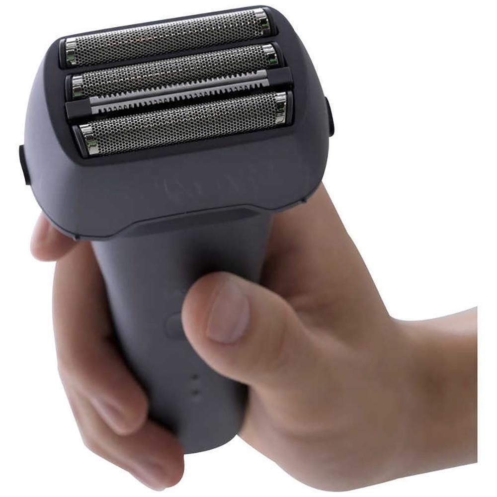 ヤマゼン USB充電式電気シェーバー LASIKU ブラウン［4枚刃 /AC100V-240V］ ESY-K04-T 【 電気シェーバー シェーバー 髭剃り メンズ USB充電 水洗い対応 防水 IPX6 きわ剃り 往復式 美容家電 人気 おすすめ 】