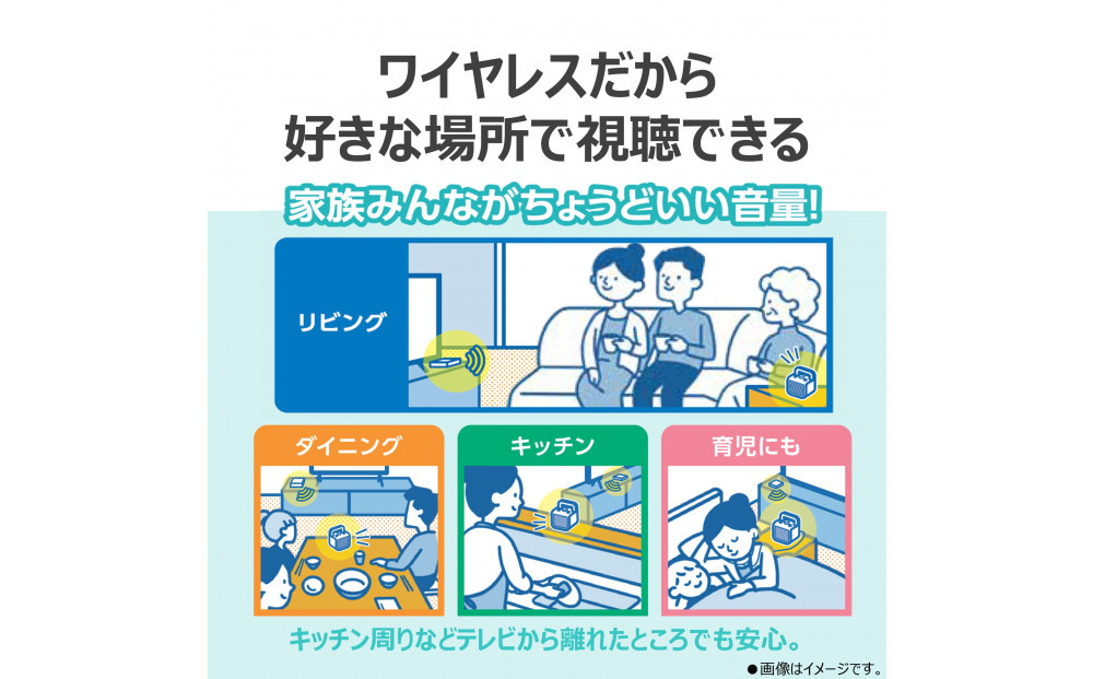 AUREX テレビ用スピーカー（ワイヤレス）「声くっきり」機能搭載 AX-WST10(W)