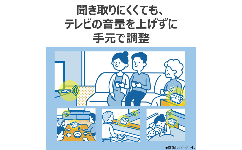 AUREX テレビ用スピーカー（ワイヤレス）AX-WST21(W)