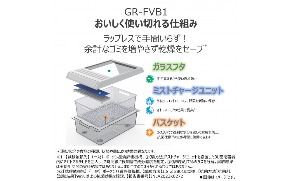 東芝 冷蔵庫用 使い切りBOX GR-FVB1 容量2.0L