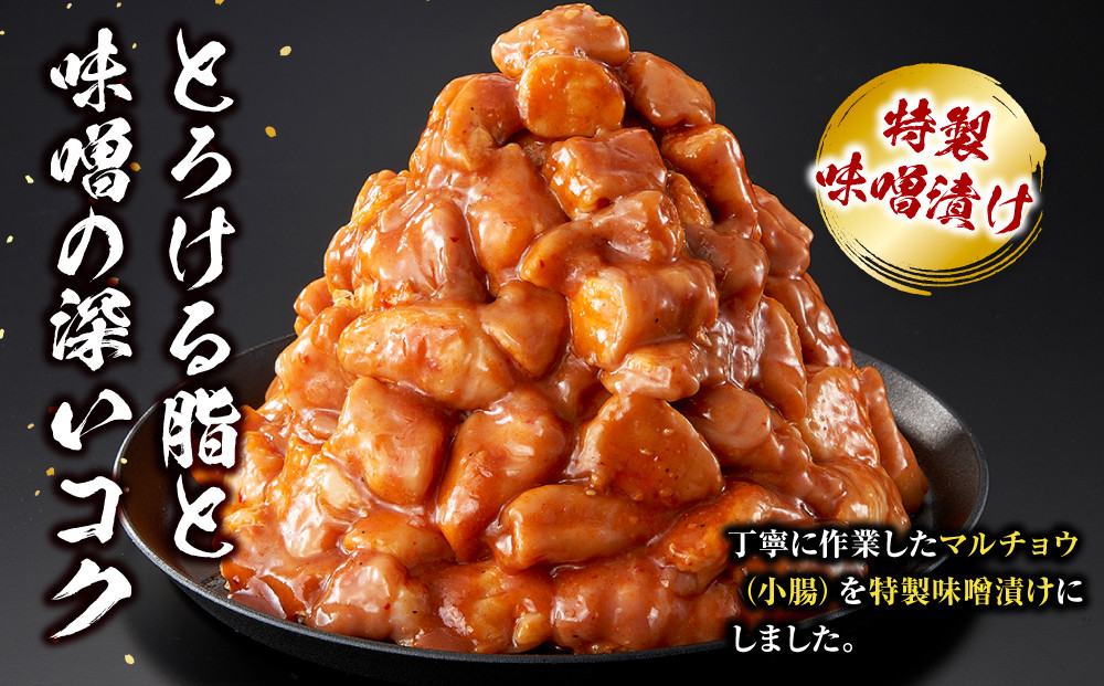 ＜訳アリ＞牛マルチョウ　特製味噌漬け　3kg(300g×10）【順次発送】 【順次発送】原則1か月以内に発送 3kg ( 300g × 10パック )