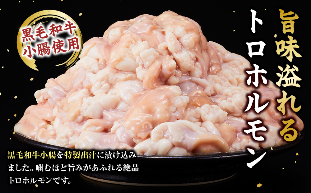 黒毛和牛トロホルモン（小腸）　特製だし1.8kg ( 300g × 6パック )【2026年7月発送】