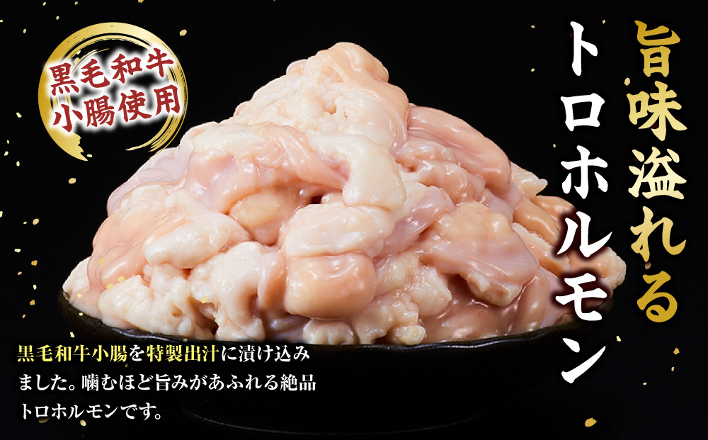 黒毛和牛トロホルモン（小腸）　特製だし0.6kg ( 300g ×2パック )【2026年8月発送】