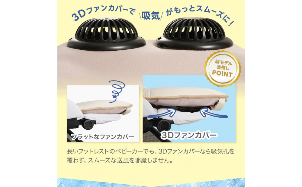 ちゃいなび ツインファンシート イージーコンフィージェミニ（ベージュ）