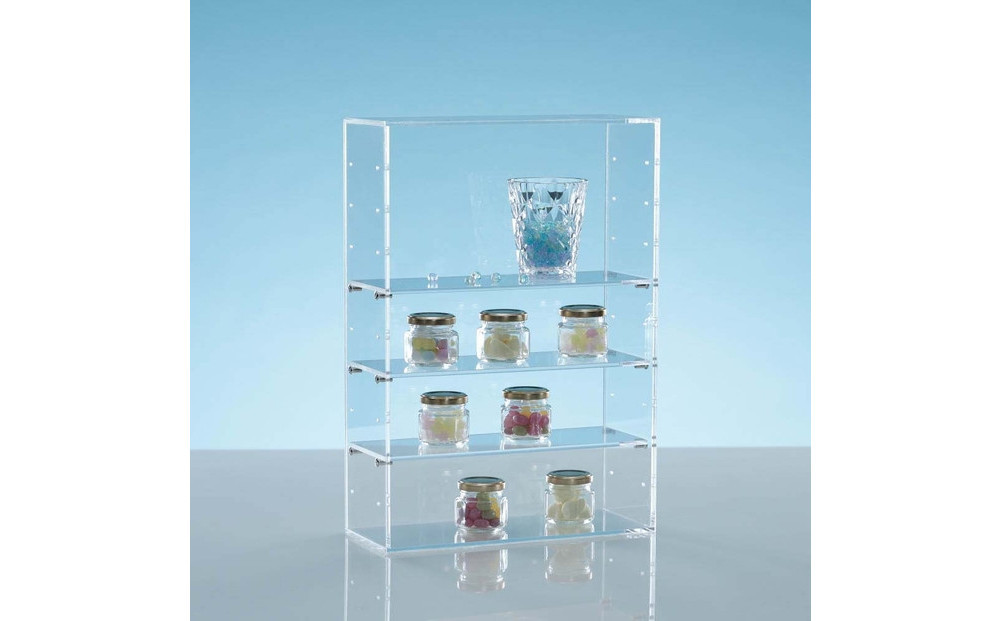 アクリルコレクションケースBタイプ　W30cm×D12cm×H43cm　川崎市自社工場一貫生産品　１台【無色透明】