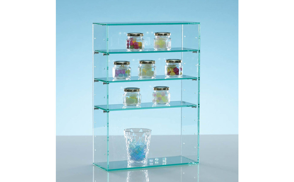 アクリルコレクションケースBタイプ　W30cm×D12cm×H43cm　川崎市自社工場一貫生産品　１台【ガラスカラー】