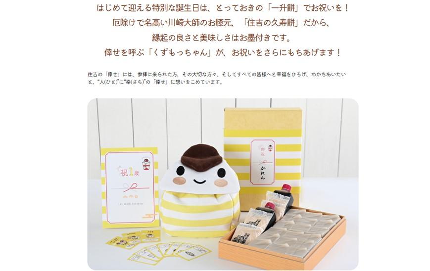 ご当地餅　久寿餅de一升餅セット