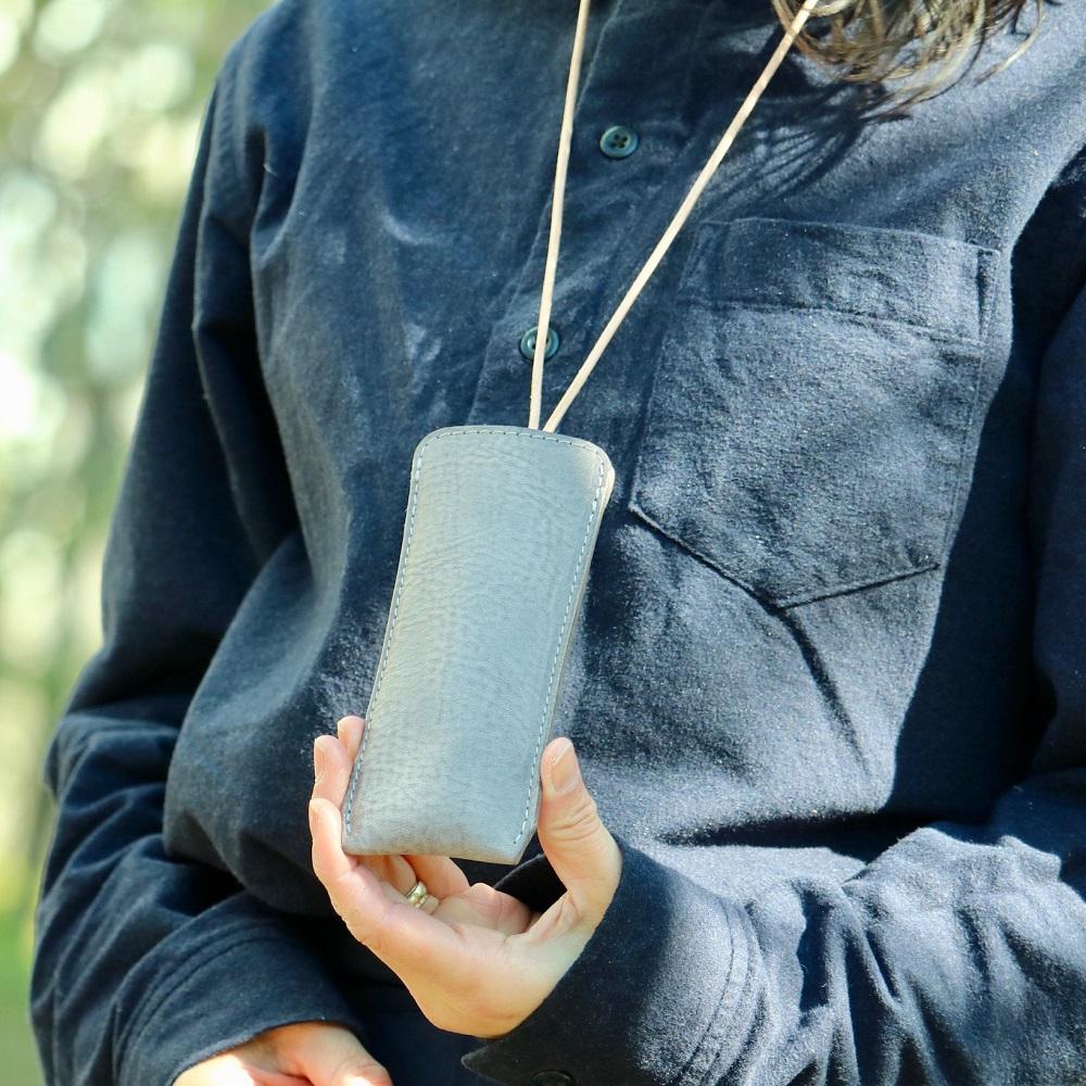 SKLO 首かけメガネケース(S)【Red】