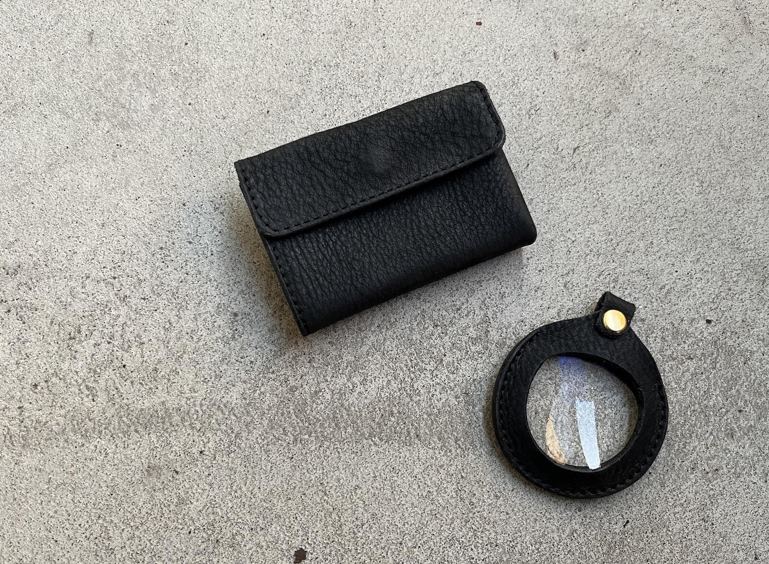 SKLO EZ-LOOK 持ち歩けるルーペ（コインケースセット）【Black】