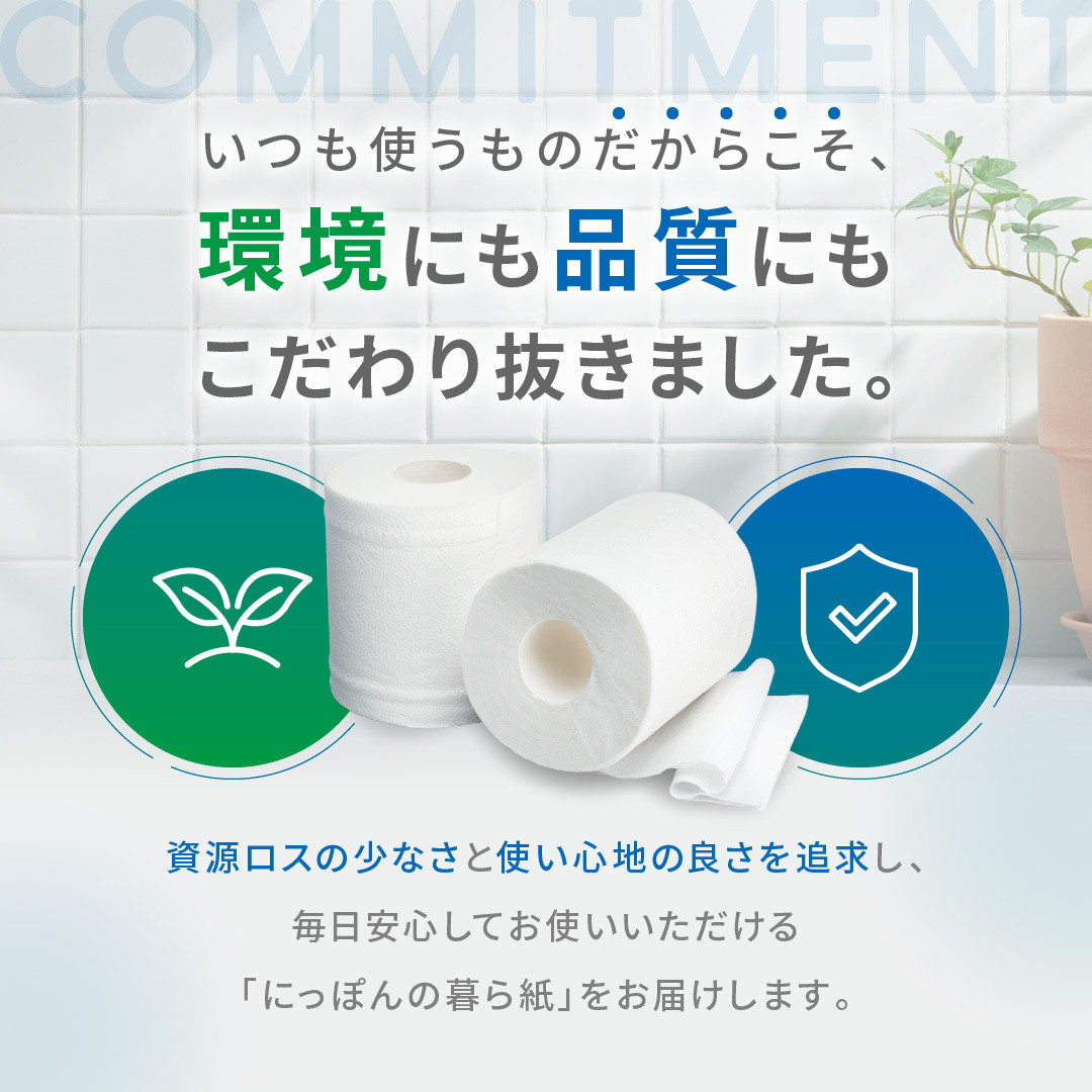 コアレックスFSCリサイクルロール長巻タイプ トイレットペーパー 72ロール ( 12ロール × 6パック ) ダブル 50m