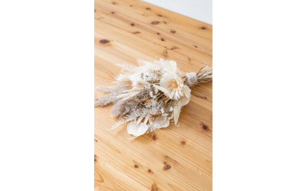 【スワッグ】ドライフラワーブーケ ベージュ