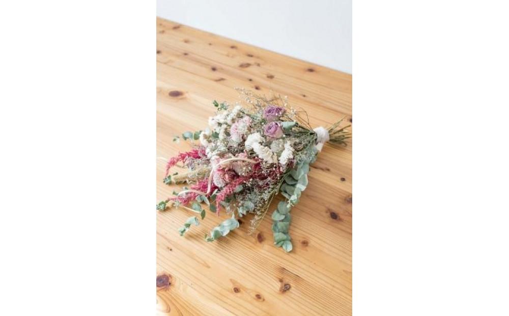 【スワッグ】ドライフラワーブーケ ピンク