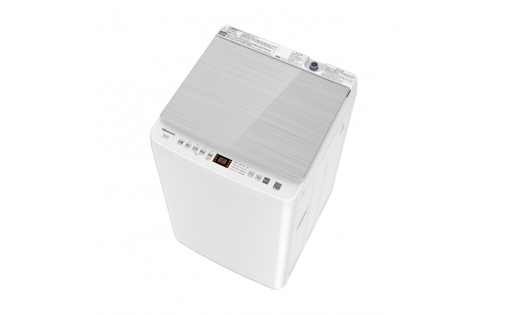Hisense ハイセンス 洗濯機【設置費込み】7kg 1-3人用 スリム 最短14分洗濯 シャワー水流 激流洗浄 予約機能 風乾燥 部屋干し 多彩コース 簡単操作 真下排水 一人暮らし HW-G70J 人気 おすすめ 家電 送料無料 