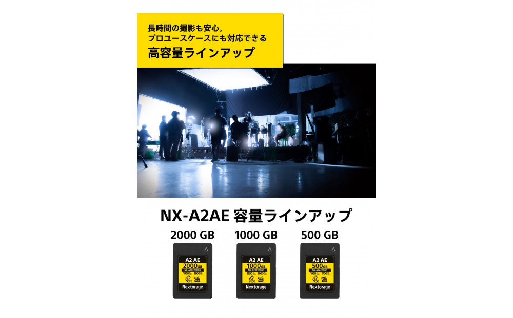 NX-A2AEシリーズ CFexpress4.0対応 CFexpress Type Aメモリーカード 2,000GB