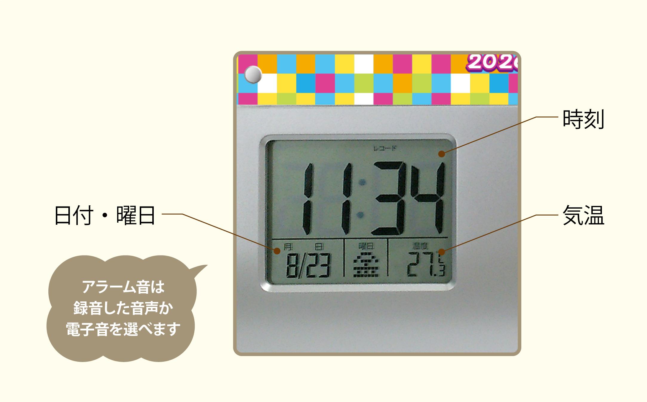 【SM7】写真で作る・オリジナル記念品時計／音声が入れられるフォトフレームクロック