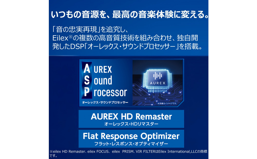 AUREX CD/FMワイヤレススピーカーシステム サウンドプロセッサー搭載 AX-XSS100(K)