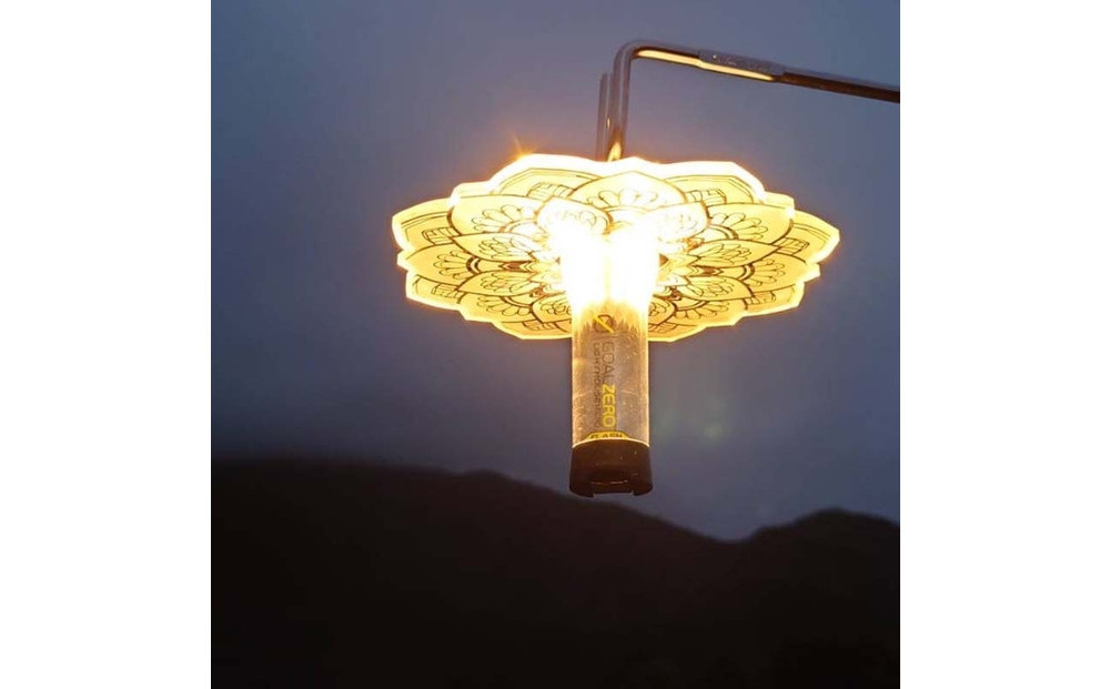 ゴールゼロ用シェード　REN　蓮　マット　1個　アウトドア・インテリアに　川崎市自社工場一貫生産品【light blue】