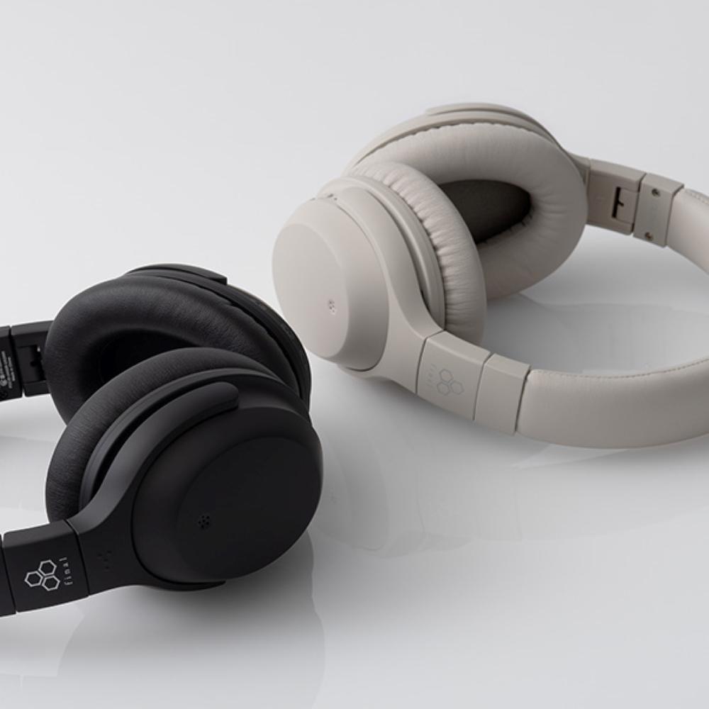 ANCワイヤレスヘッドホンfinal UX2000 CREAM /ノイズキャンセリング/ゲーミングモード/ノイキャン/ANC/マイク付き