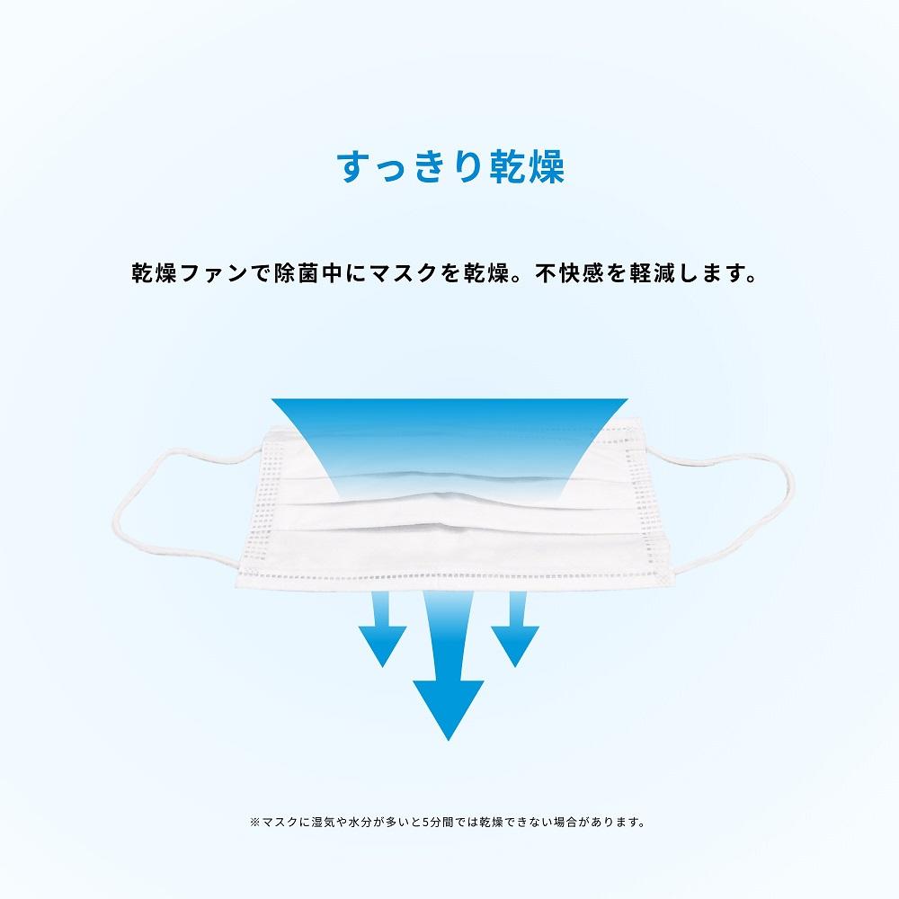 マスク除菌ケース「紫外君」ダブル照射タイプ（両面除菌仕様）