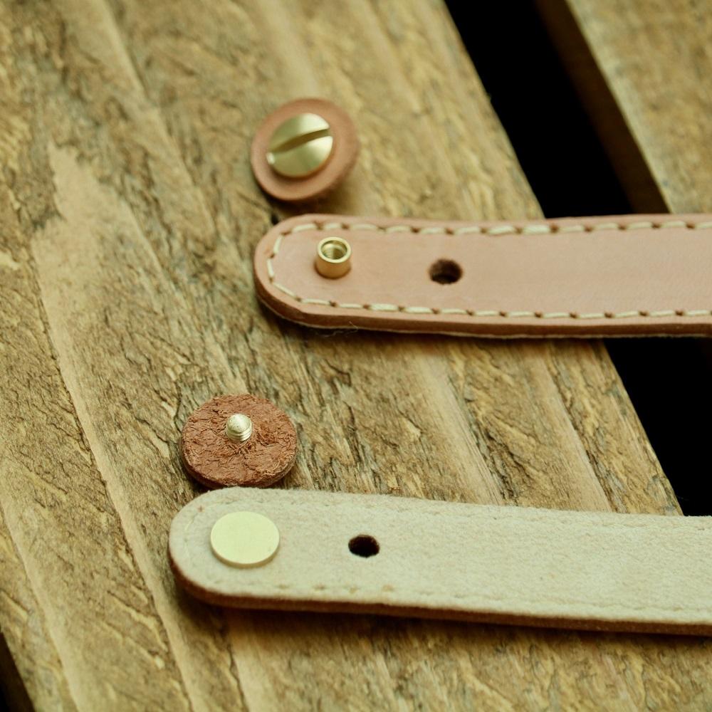 SKLO 首かけタッチペンホルダー+レザーマスクバンド　Shortタイプ【Grey】