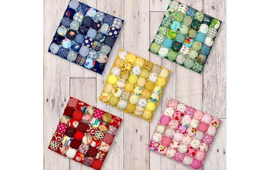 座り心地バツグン！　点で支えるパフクッション